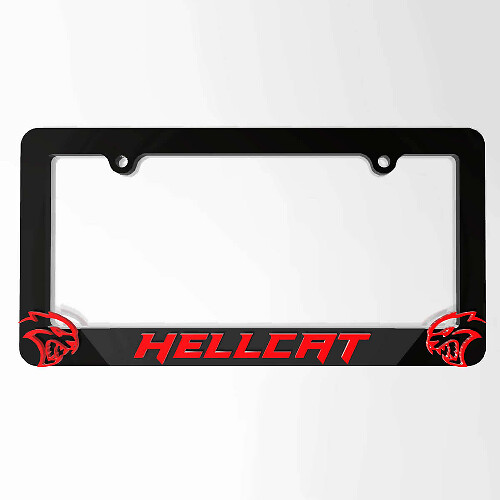 Hellcat Logo Licence Plate Covers Frames Vehicle Decor fit to Dodge