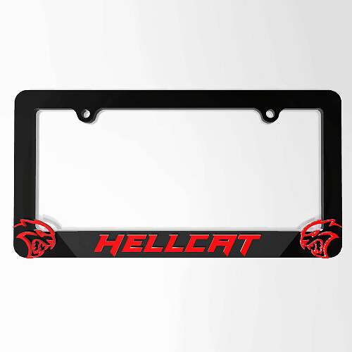 Hellcat Vehicle License Plate Covers Frames Vehicle Decor fit to Dodge Hellcat
