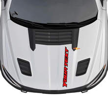 Custom Outline Lettering Hood Vinyl Decal for Dodge Ram 1500_4
