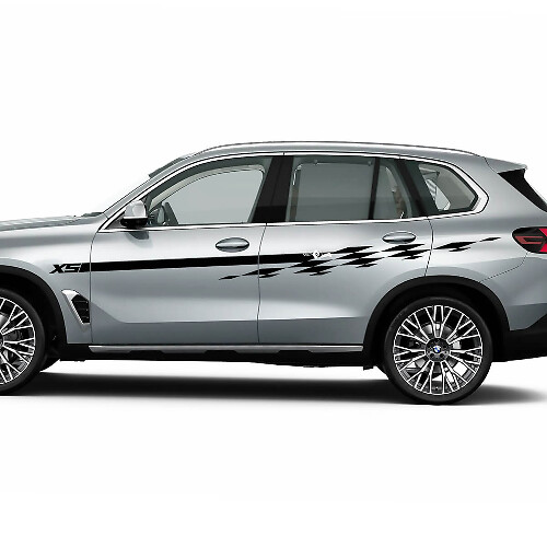 Accent Racing Checkered Stripes Decal Kit for BMW X5 G05
