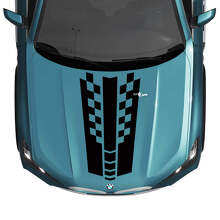 BMW X5 G05 Hood Checkered Stripe Decal - Vinyl M Performance
 3