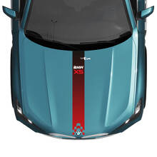 BMW X5 G05 Hood Central Gradient Stripe Decal Vinyl Sticker 2
 3