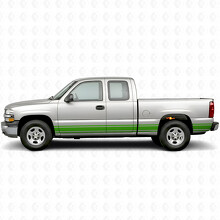 Slim Accent Door & Bedside Vinyl Stripes for Chevrolet Silverado 1500 GMT800 1999-2007_5