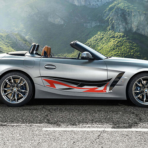 Side Door Tribal Stripes Vinyl Decal Sticker For BMW Z4