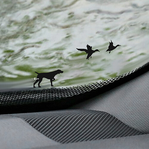 Cat and Dog friends Windshield Easter Egg Corner Decal - Custom Vinyl Graphic

