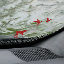 Cat and Dog friends Windshield Easter Egg Corner Decal - Custom Vinyl Graphic
 2