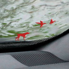 Hunting Dog and Ducks Windshield Corner Easter Egg Vinyl Decals_2