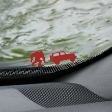Yeti Bigfoot Jeep Wrangler Windshield Easter Egg Corner Decal - Custom Vinyl Graphic 2
 2