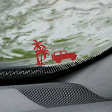 Palm's Jeep Wrangler Windshield Easter Egg Corner Decal - Custom Vinyl Graphic
 2