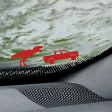 T-Rex Toyota Tacoma Windshield Easter Egg Corner Decal - Custom Vinyl Graphic
 2