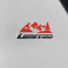 Mountains Limited Badge Area Vinyl Decal for Toyota 4Runner _2