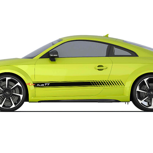 Audi TT Racing Strobe Side Door Stripes Decal Logo Sticker