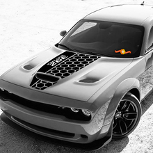 Hood Dodge 392 Scat Pack Challenger or Charger Hemi Vinyl Racing Decal Sticker
 2
