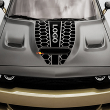 Custom Honeycomb Style Hood Stripes Vinyl Decal for Dodge Challenger or Charger_2