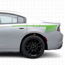 Hockey Style Strobe Stripes Bedside Vinyl Decal Sticker for Dodge Charger 2015-2026_3