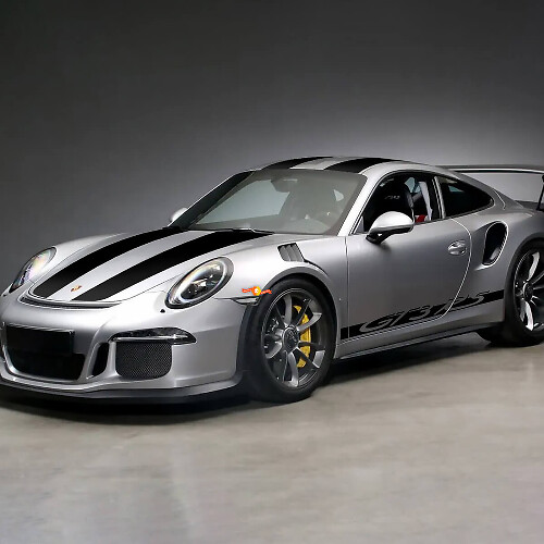 GT3 RS Style Full Body Stripes Vinyl Decal Kit For Porsche 911 GT3 RS