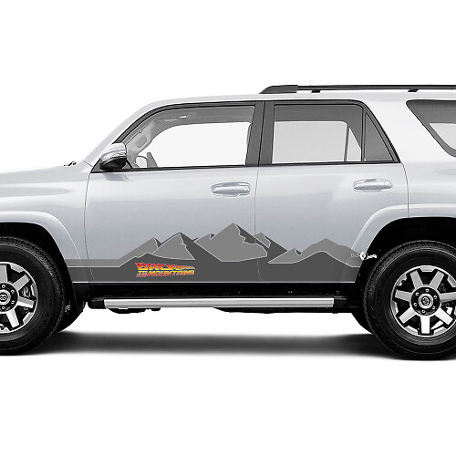 Back to the Mountains Side Vinyl Decals Kit for Toyota 4Runner