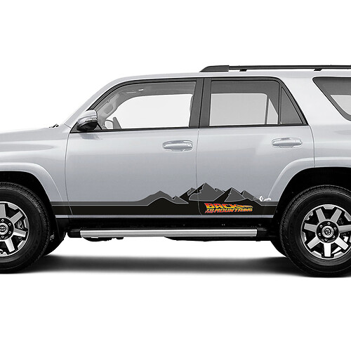 Back To The Mountains Side Door Rocker Panel Vinyl Decals Stickers for Toyota Trucks 2
