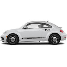 Volkswagen Beetle Side Doors Rocker Panel Vinyl Stripes Decals Stickers 2
 2