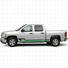 Retro Parallel Door & Rocker Panel Vinyl Stripes for Chevrolet Silverado 1500 GMT900 2007-2013_3