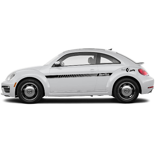 Volkswagen Beetle Side Doors Rocker Panel Vinyl Stripes Decals Stickers 5
