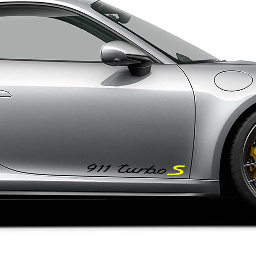 911 Turbo S Side Door Vinyl Decal Kit for Porsche 911