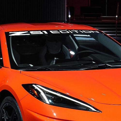 Windshield Decals For Chevrolet Corvette C8 Z51 Vinyl Sticker
