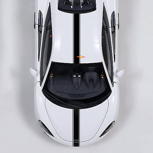McLaren 570 Full body Hood Stripe Graphics Vinyl Decal Sticker
