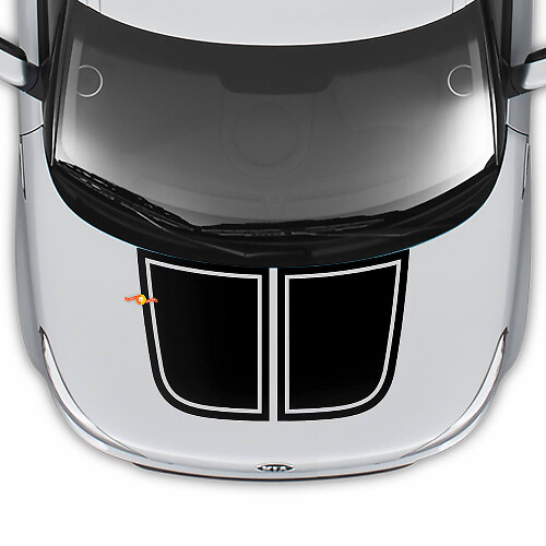 Hood Decal Wrap Vinyl Decals Stickers for Kia Soul
 1