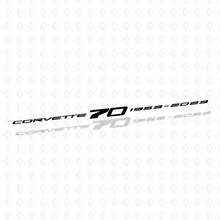 Windshield Decals For Chevrolet Corvette C8 Z51 70 Anniversary Vinyl Sticker
 2