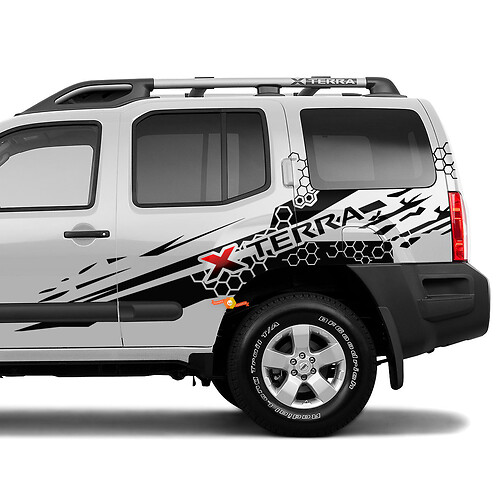 Side Nissan Xterra Splash Graphics Vinyl Stickers Decals
 1