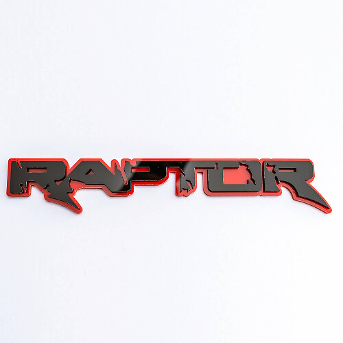 Raptor 3D Badge Guardabarros Insignias de Portón Emblema