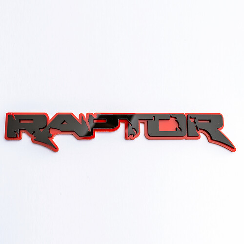 Raptor 3D Badge Fender Tailgate Badges Emblem for Raptor trucks
