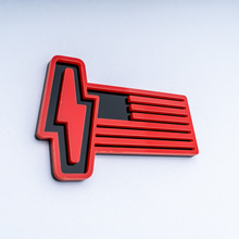 Ford 150 Lightning US Flag 3D Badge - Custom Fender Badges Emblem Red and Black
 3