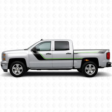 Sweeping Upper Accent Door & Bedside Vinyl Stripes for Chevrolet Silverado 1500 K2XX 2014-2019_4