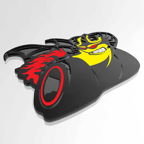 Demon Pack Fender Tailgate Badge Emblem for Dodge Charger Challenger
