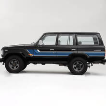 Vintage Stripes Side Vinyl Decal Kit for Toyota Land Cruiser 60 Series_2