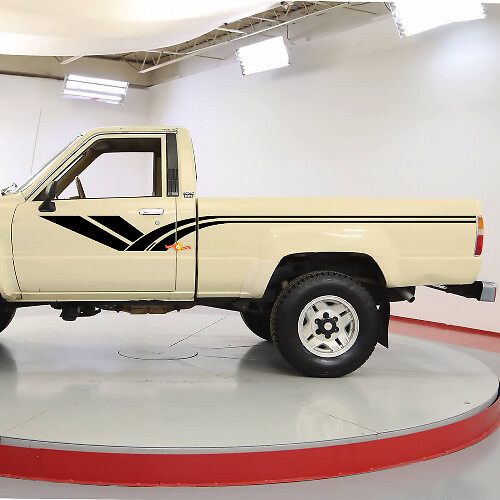 Classic Toyota Ute Hilux Side Stripes Vinyl Decals Stickers
