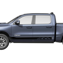 Side Rocker Panel Stripes Mountains for Dodge RAM 1500 REV Vinyl Decals Stickers Graphics
 2
