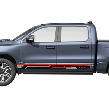 Geometric Style Custom Side Stripes Vinyl Decals Kit for Dodge Ram 1500 REV_2