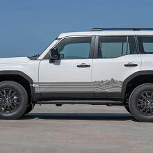 Mountains Side Rocker Panel Stripes Decals Vinyl Graphic Decals For Toyota Land Cruiser 2