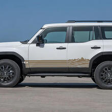 Toyota Land Cruiser Side Rocker Panel Mountains Stripes Decals Vinyl Graphic Decals 2
 3