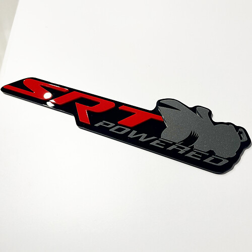 Powered by SRT Scat Pack Bee Dodge Charger Challenger Badge Fender Tailgate Badges Emblem
 1
