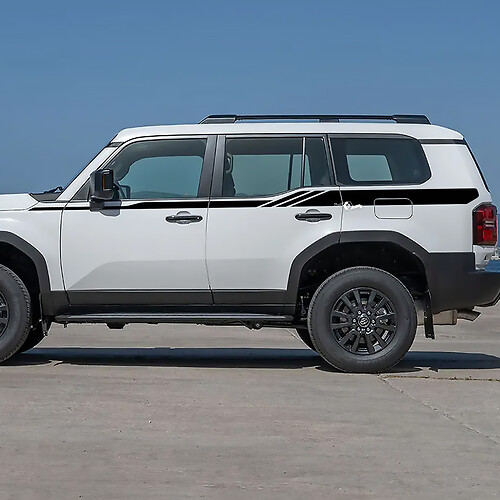 Toyota Land Cruiser Side Doors Accent Stripes Decals Vinyl Stickers Graphic 2
