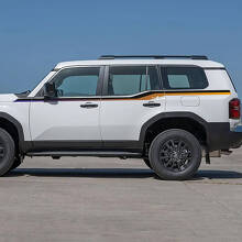 Side Doors Accent Stripes Decals Vinyl Stickers Graphic For Toyota Land Cruiser 4