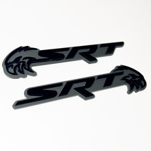 SRT Trackhawk 3D Badge Black vs Grey Fender Badges Emblem 2
 4