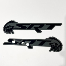 SRT Trackhawk 3D Badge Black vs Grey Fender Badges Emblem 2
 6