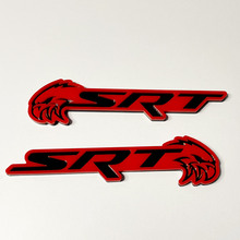 SRT Trackhawk 3D Badge Black vs Grey Fender Badges Emblem 2
 2