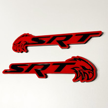 SRT Trackhawk 3D Badge Black vs Grey Fender Badges Emblem 2
 4