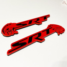 SRT Trackhawk 3D Badge Black vs Grey Fender Badges Emblem 2
 6